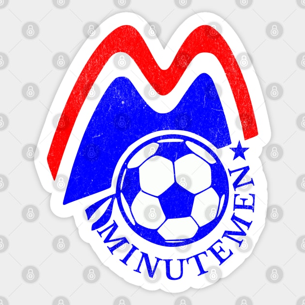 Defunct Soccer Team 1970s Boston Minutemen Soccer Sticker by Yesteeyear